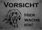 Labradoodle | Edelstahl Warnschild